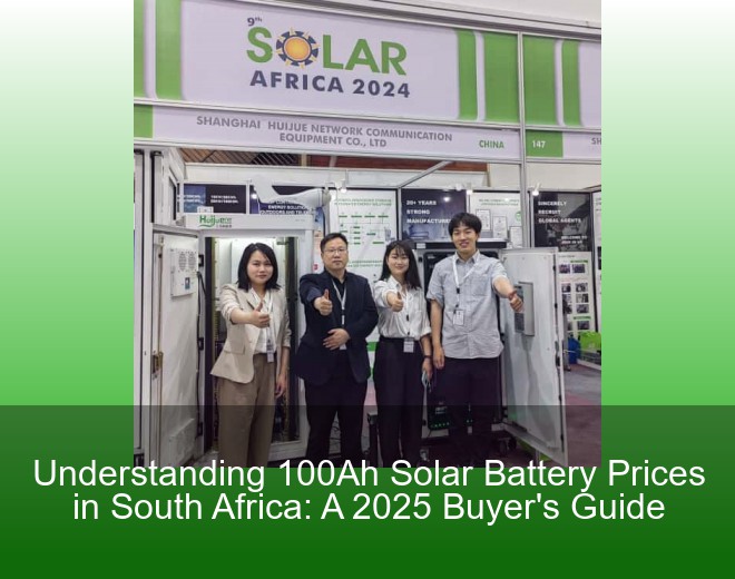 Understanding 100Ah Solar Battery Prices in South Africa: A 2025 Buyer's Guide
